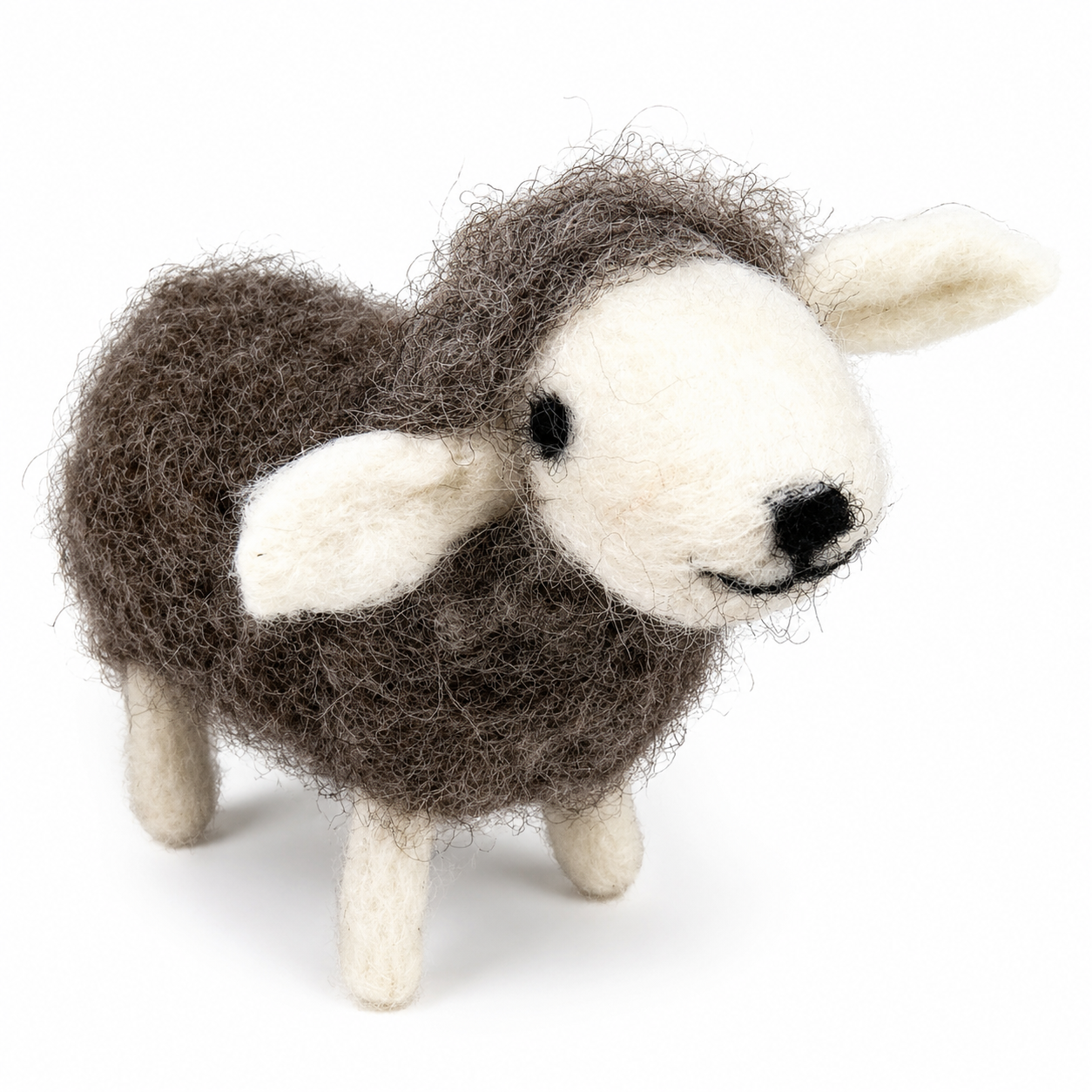 Grey Sheep Needle Felting Kit With Foam