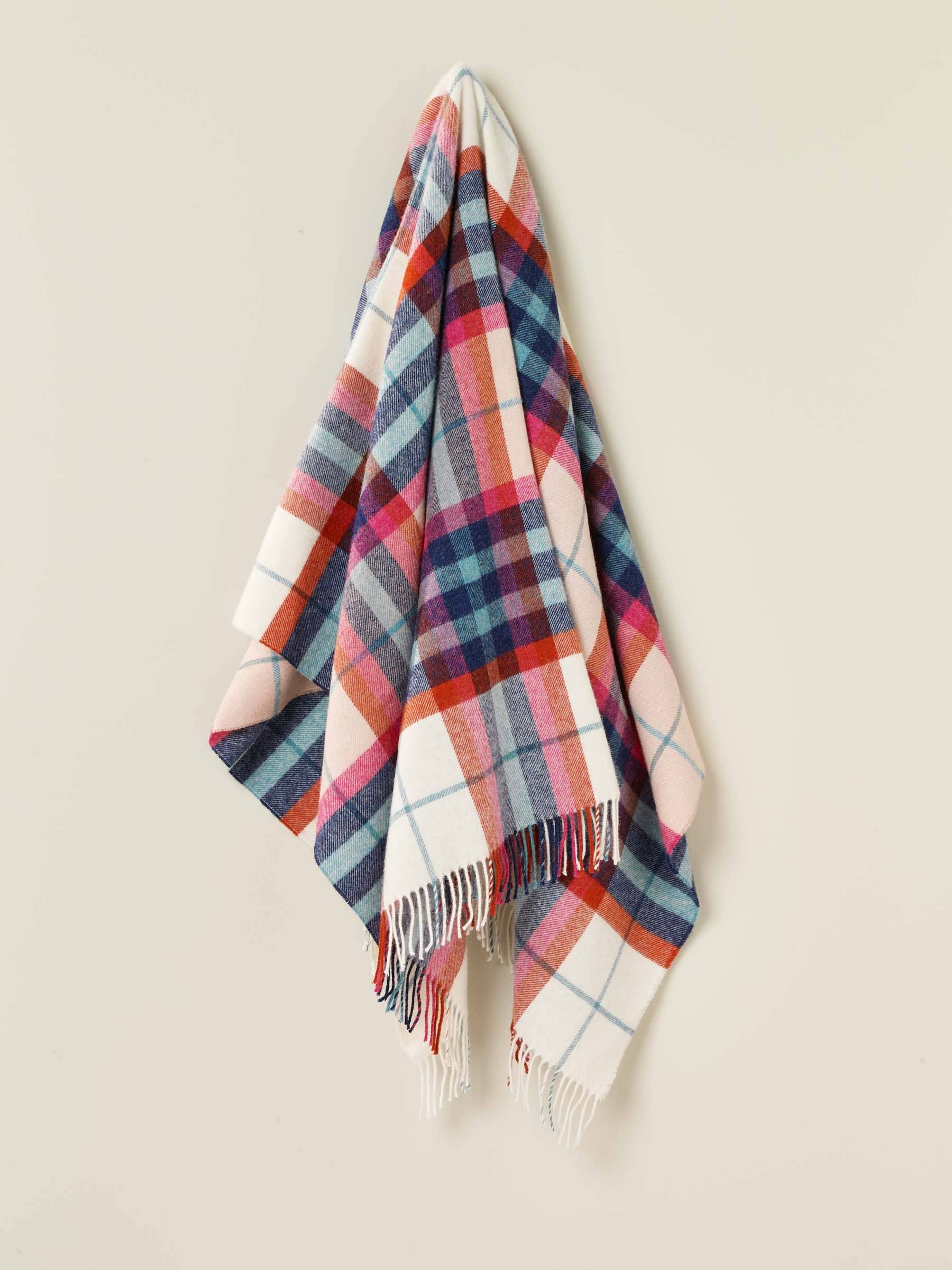 Falmouth Pure Wool Throw: Blue