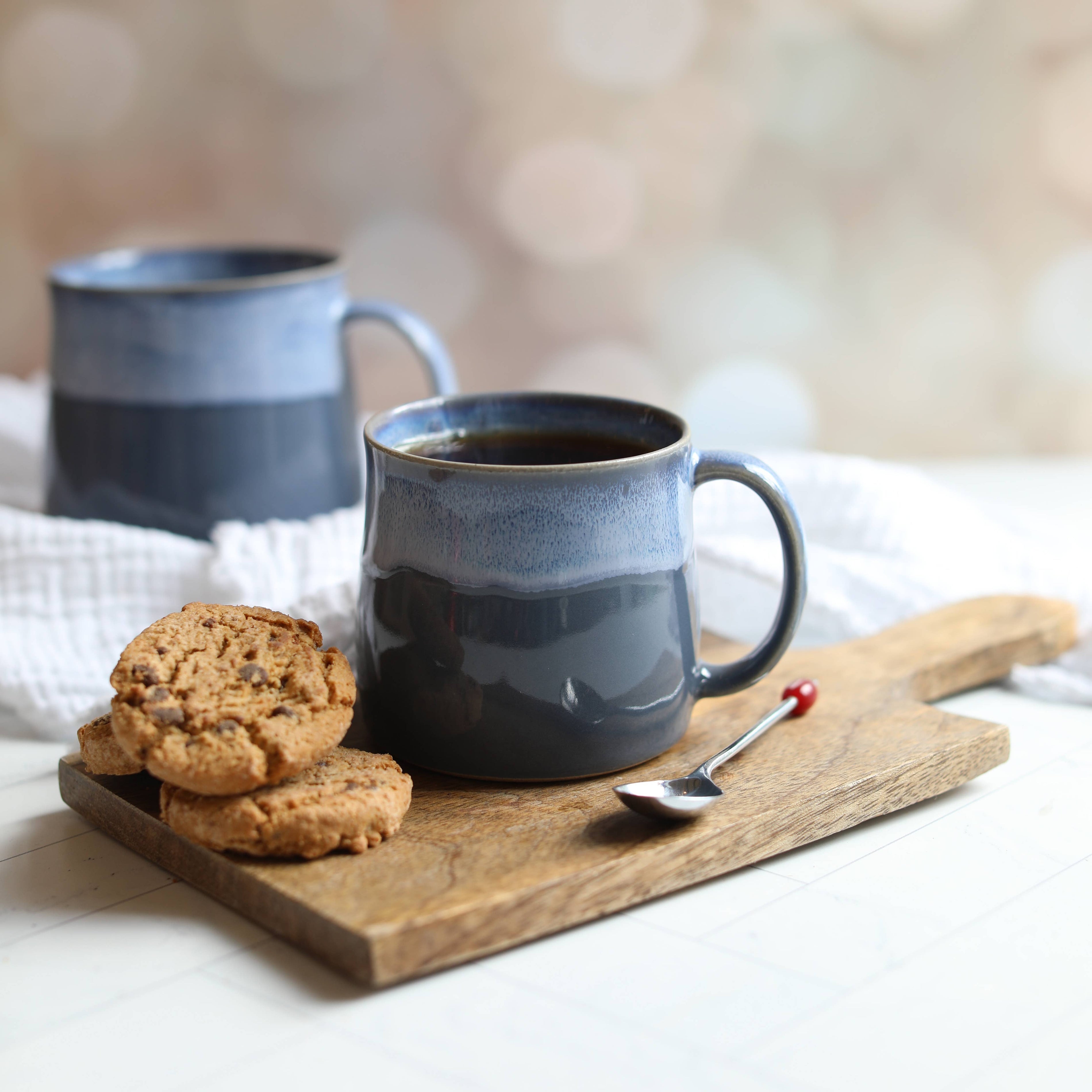 Midnight Blue Handmade Ceramic Mug (Muglet) by Glosters Pottery