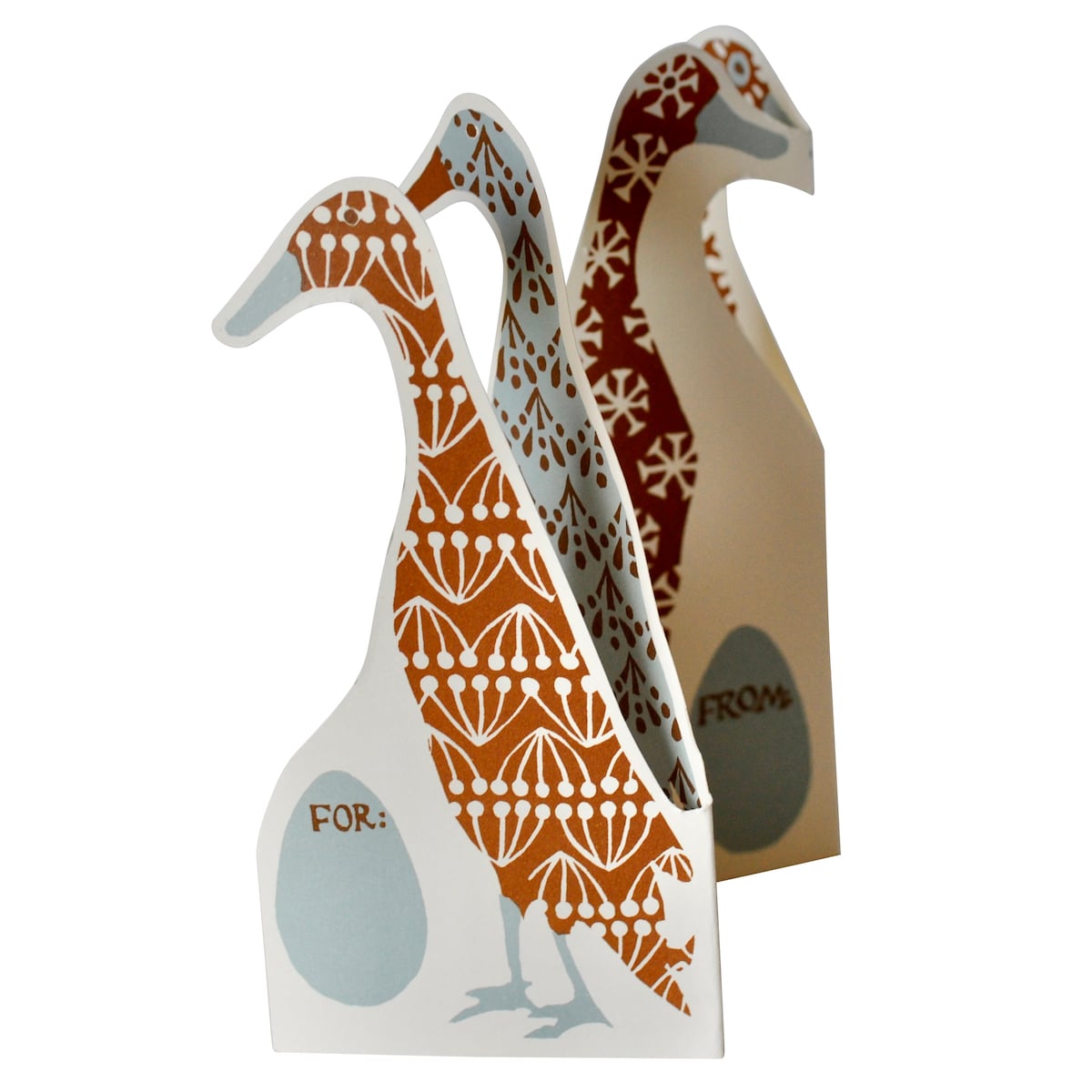 Concertina Patchwork Puddleducks - Greetings Card - Cambridge Imprint
