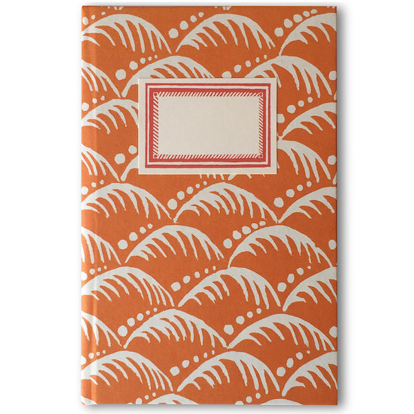 Lined Hardback Notebook - Blood Orange Waves