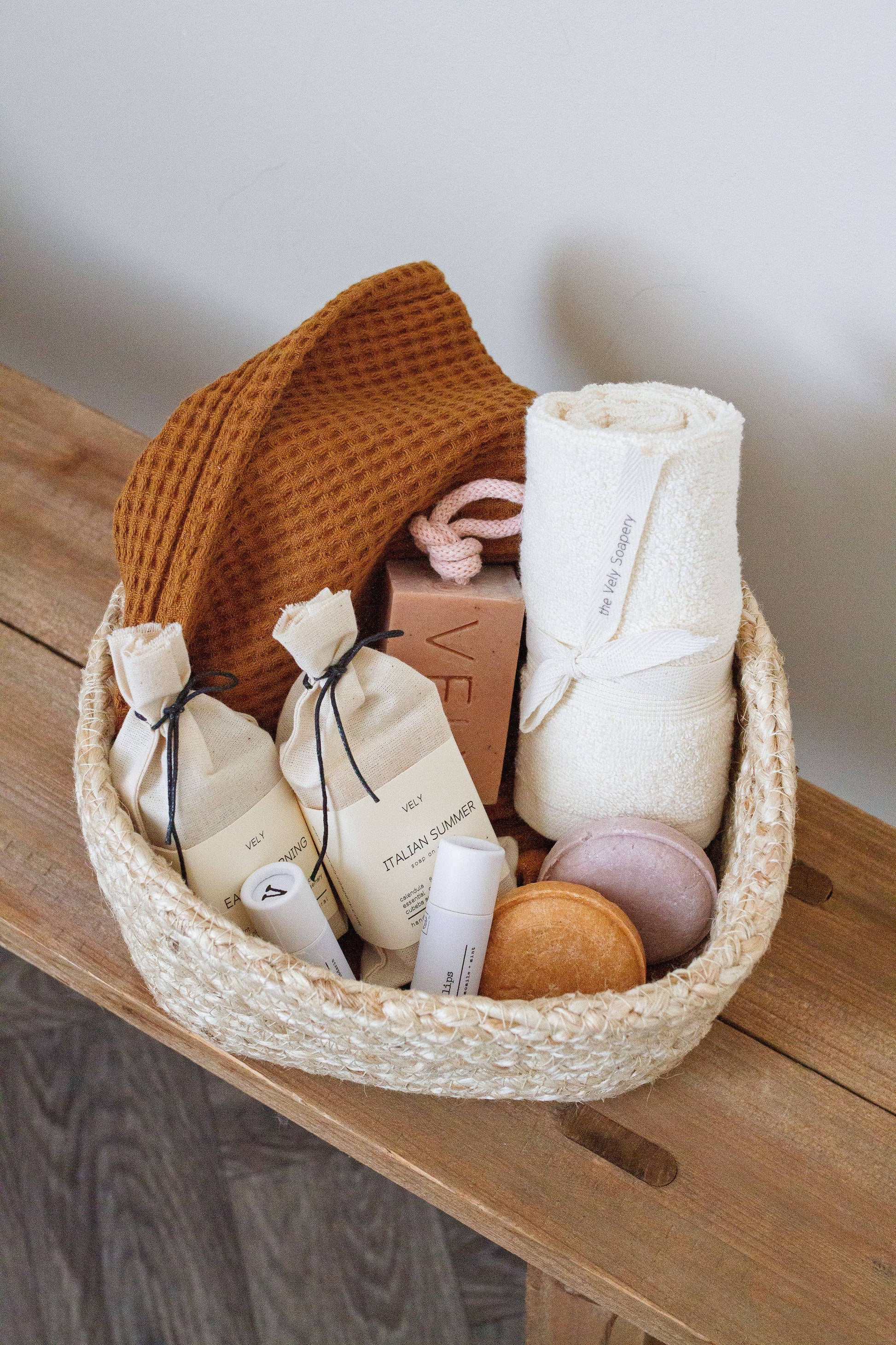 Natural Lavender, Rose Geranium and Oatmeal Soap on a Rope Classic Twist
