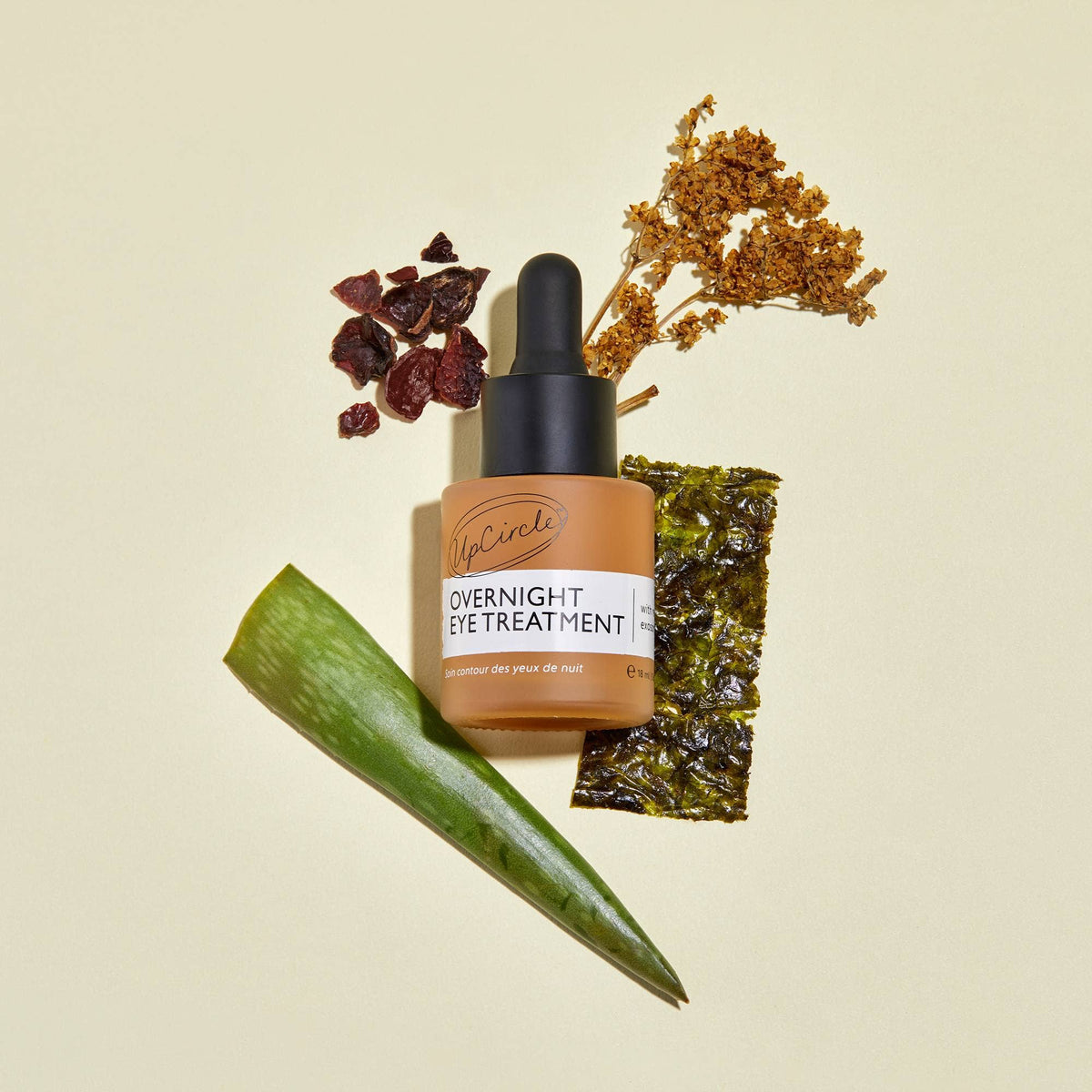 Vegan Overnight Eye Treatment with Retinol & Seaweed 18ml - UpCircle