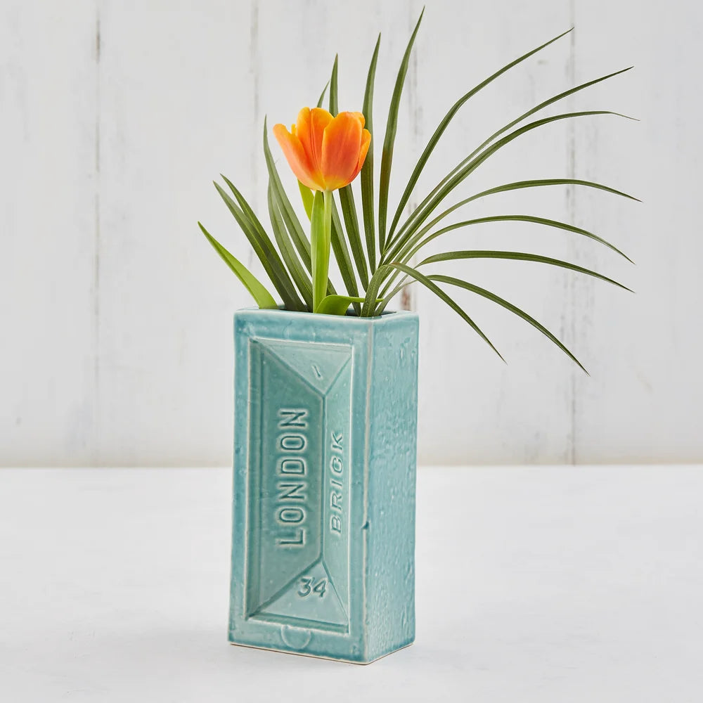 London Brick Vase – Turquoise
