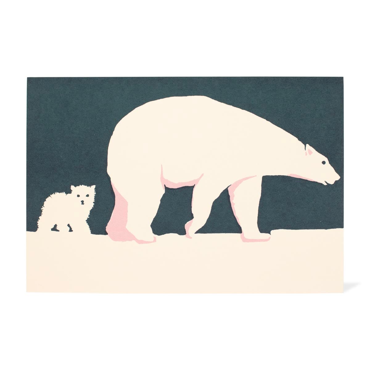 Baby Polar Bear Christmas Card - Cambridge Imprint