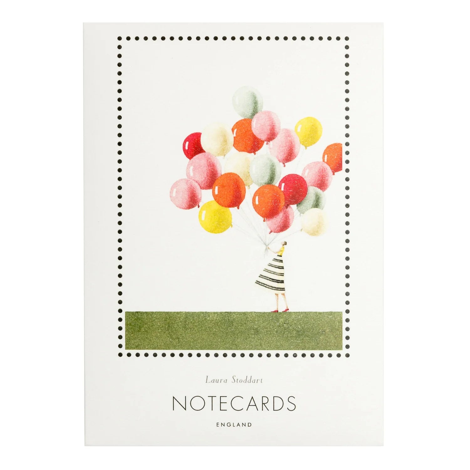 Greetings Notecards Pack Of 10 -  Balloons Design