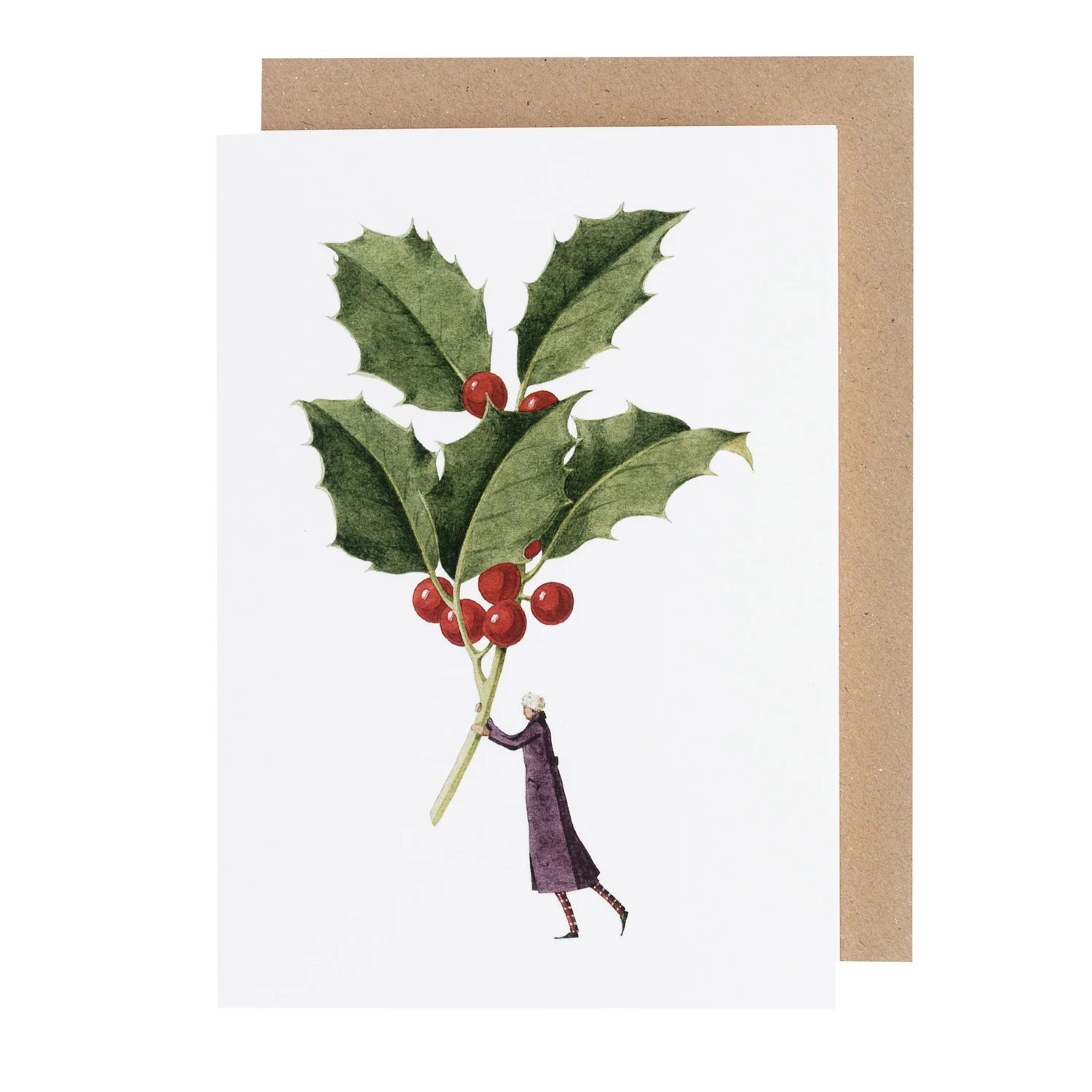 Laura Stoddart Christmas Card – Holly Design