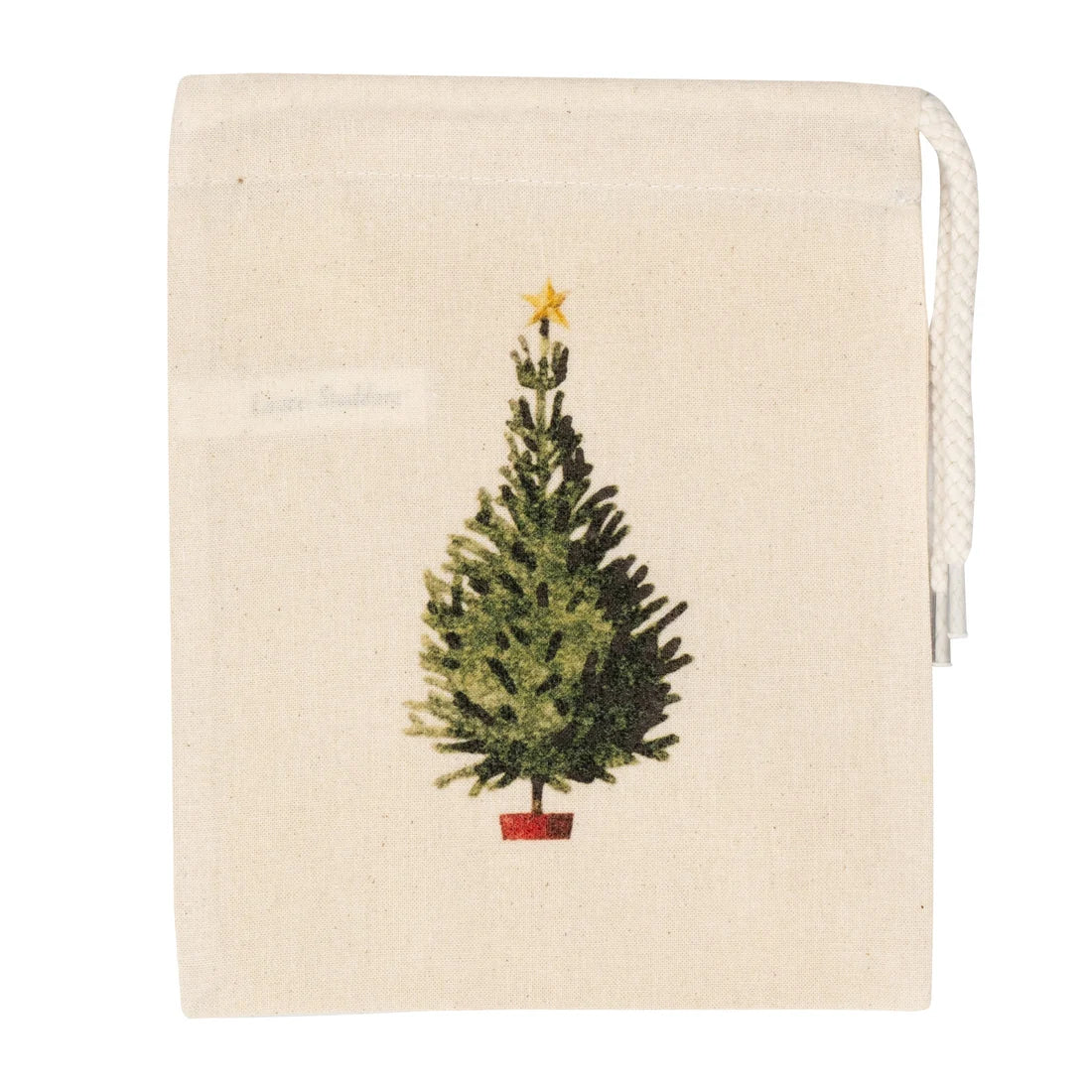 Laura Stoddart Christmas Tree Drawstring Gift Bag – Mini