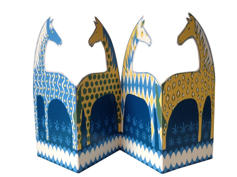Horses - Concertina Card