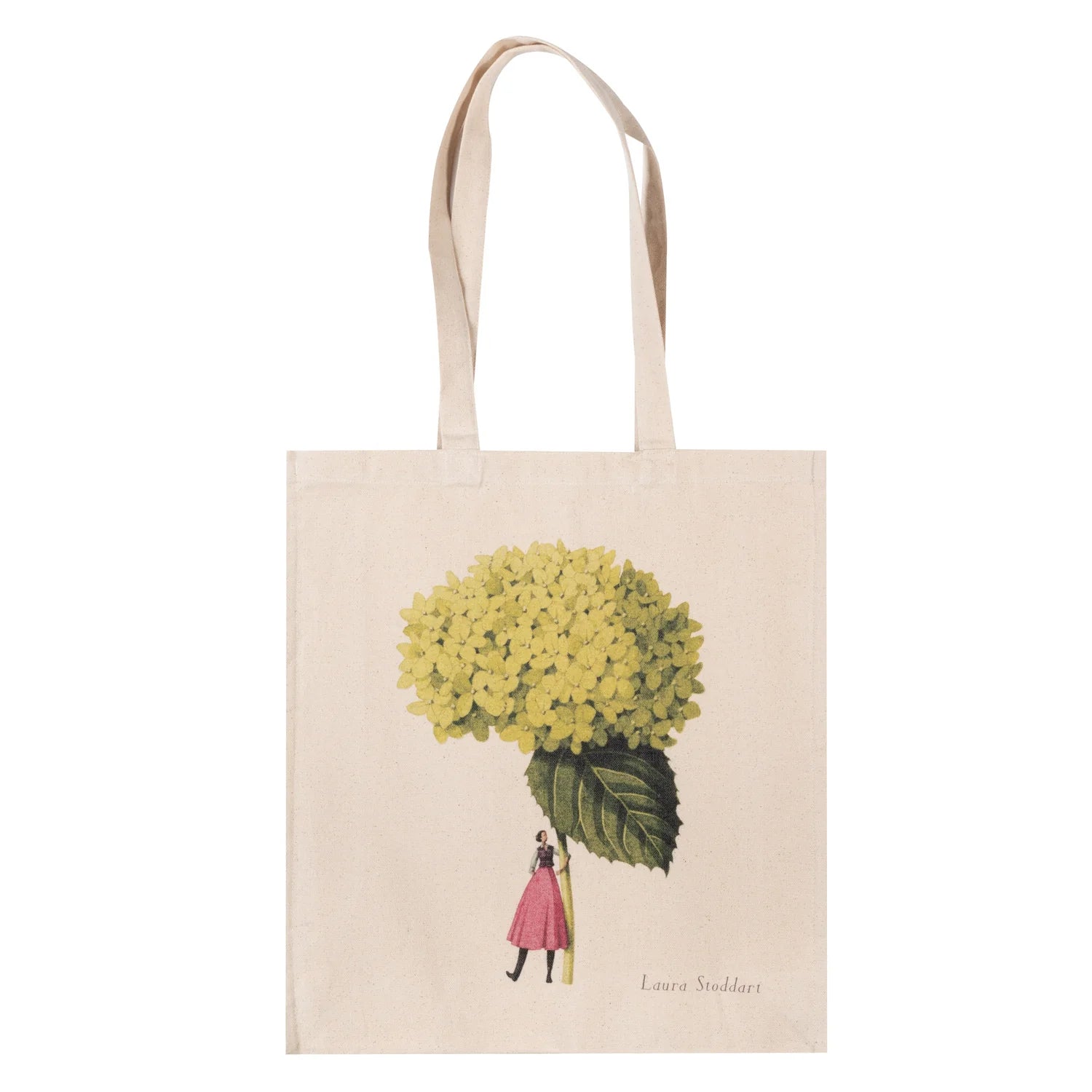 Laura Stoddart In Bloom Hydrangea Annabelle Heavyweight Cotton Bag / Tote