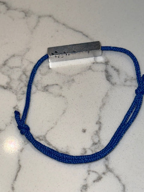 Ress Sky Blue Silk Cord F1 Bracelet