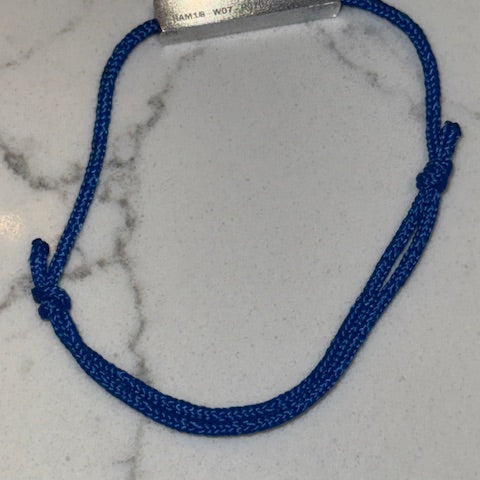 Ress Sky Blue Silk Cord F1 Bracelet