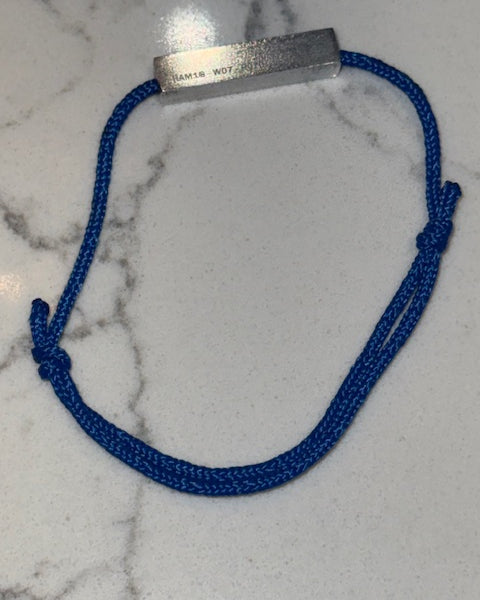 Ress Sky Blue Silk Cord F1 Bracelet