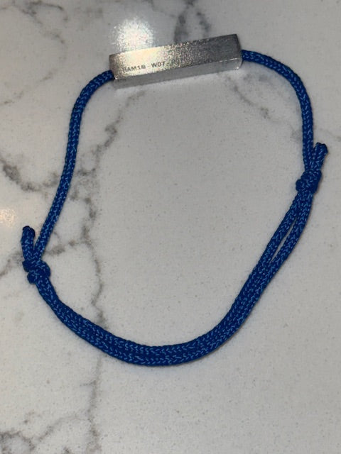 Ress Sky Blue Silk Cord F1 Bracelet