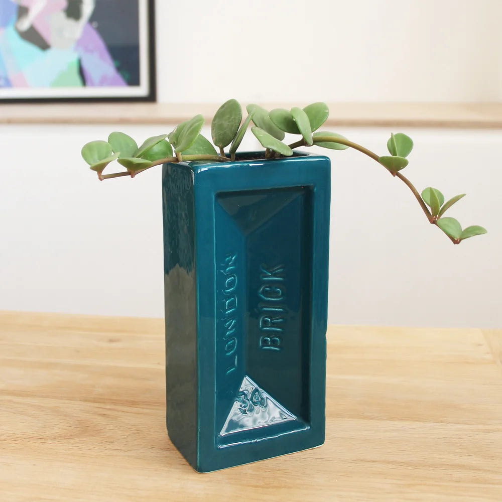 London Brick Vase – Teal