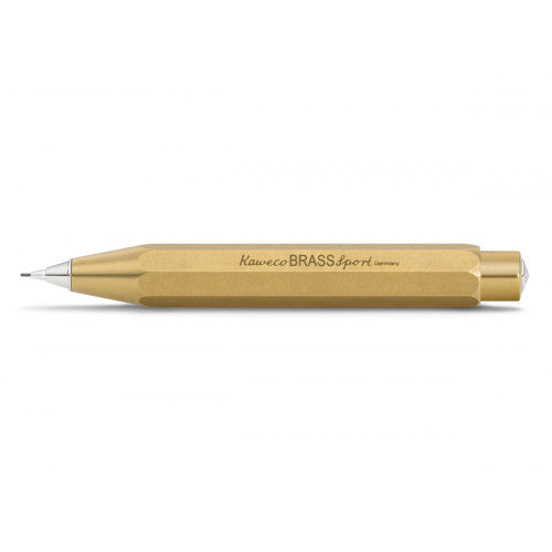 Kaweco Steel Sport 0.7mm Mechanical Pencil – Brass Pocket Pencil | Gift Tin