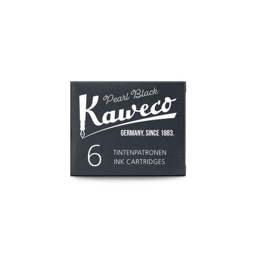 Kaweco Ink Cartridges - Pack Of Six - Pearl Black