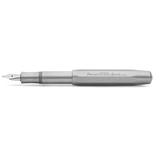 Kaweco Steel Sport Fountain Pen – Stainless Steel Pocket Pen
