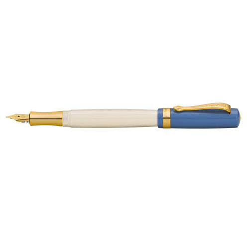 Kaweco STUDENT 50’s Rock Fountain Pen – Blue & Cream, Gold Trim