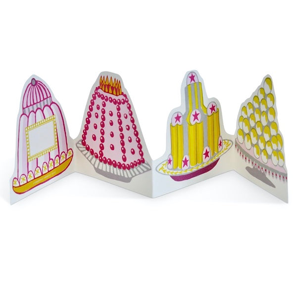 'Let Us Eat Cake' Concertina Card