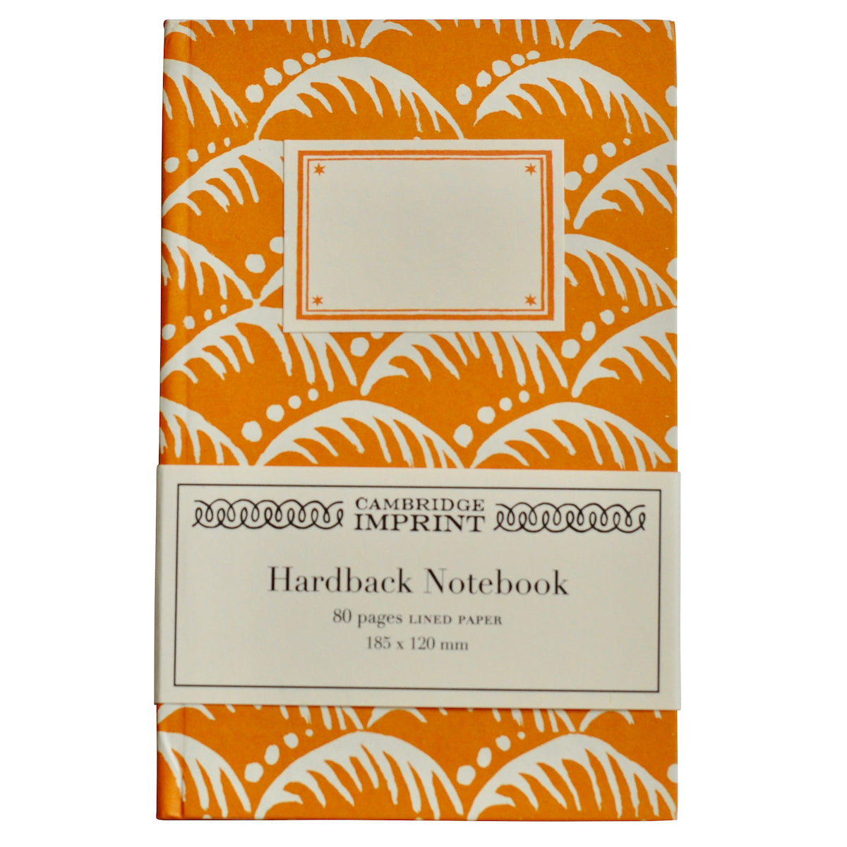 Lined Hardback Notebook - Blood Orange Waves