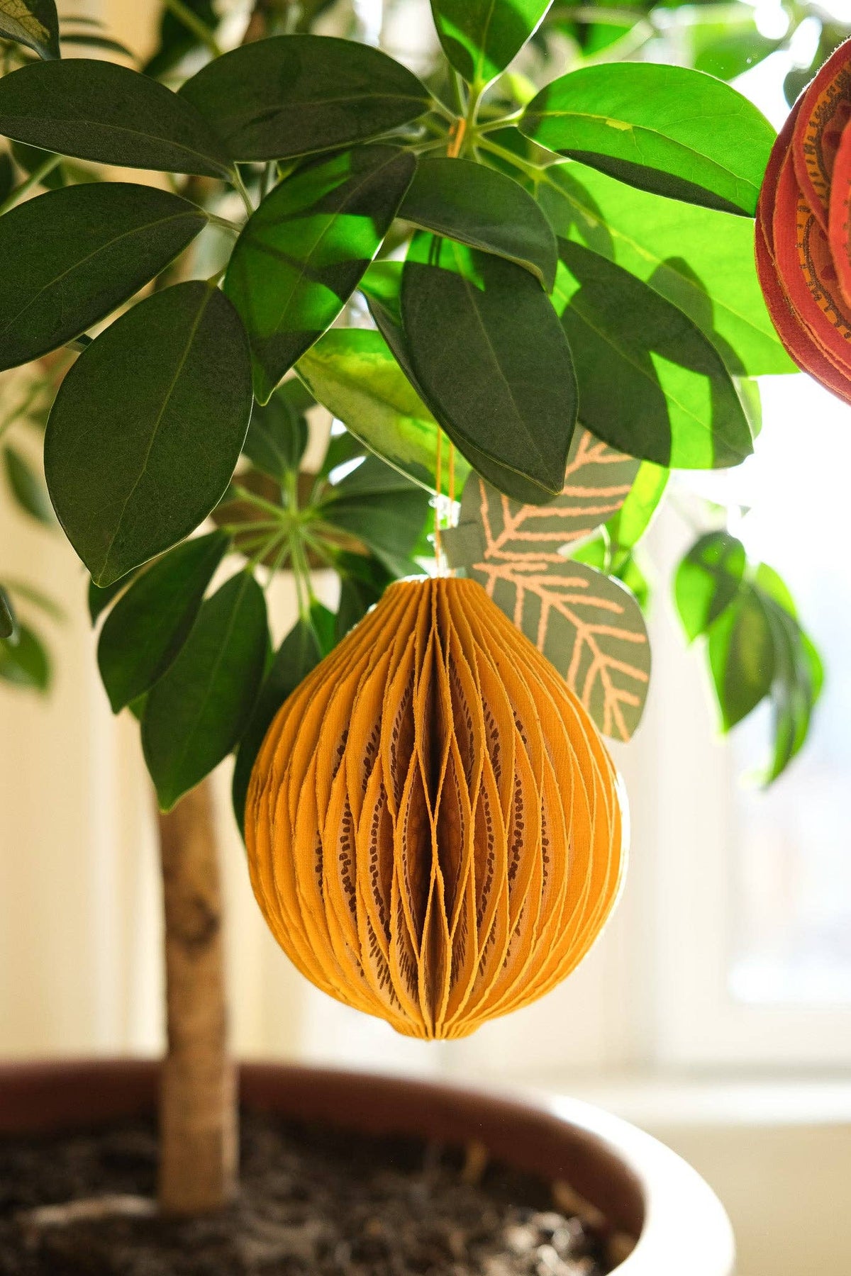 Lemon Honeycomb Paper Christmas Decoration