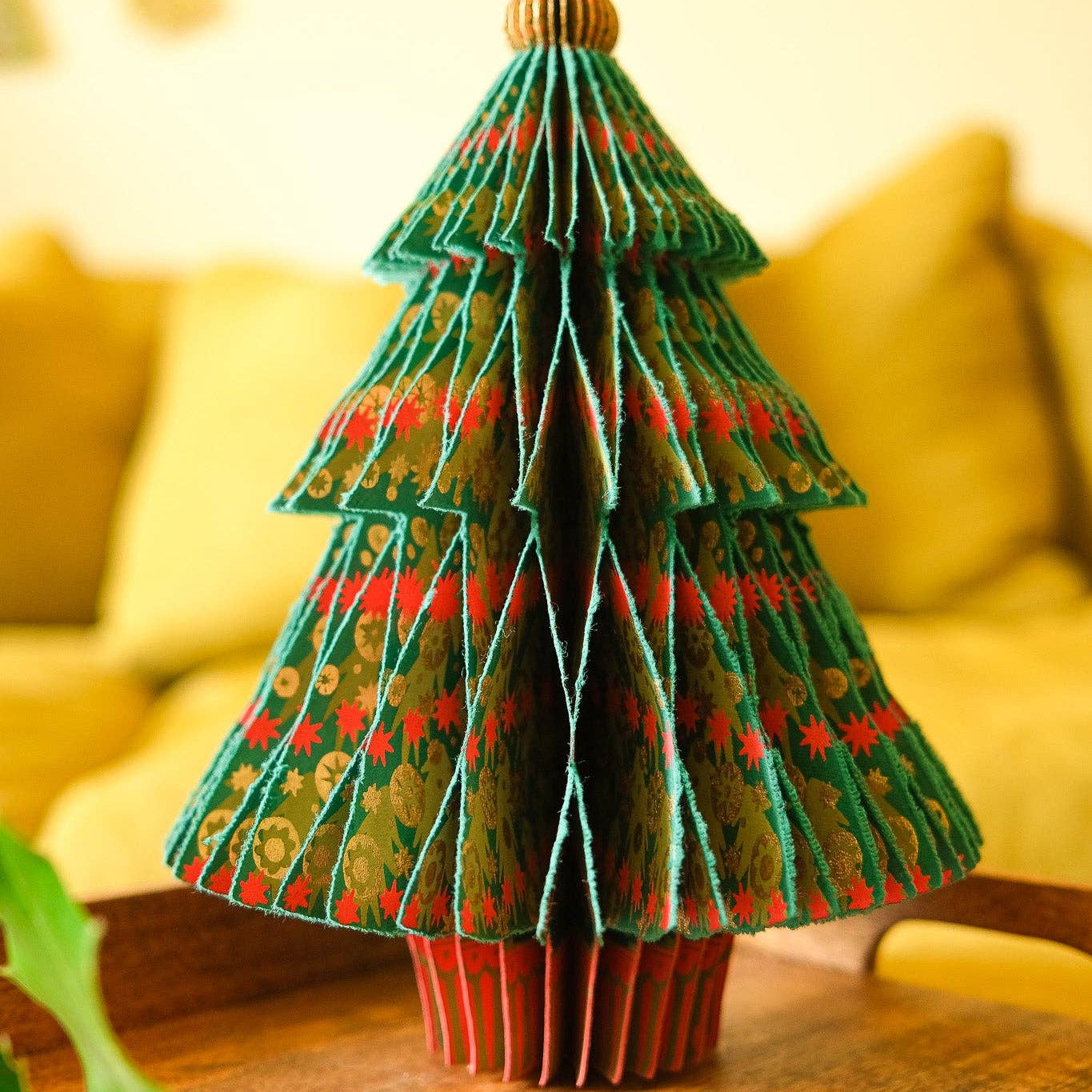 Fir Tree Honeycomb Paper Christmas Tree Decoration