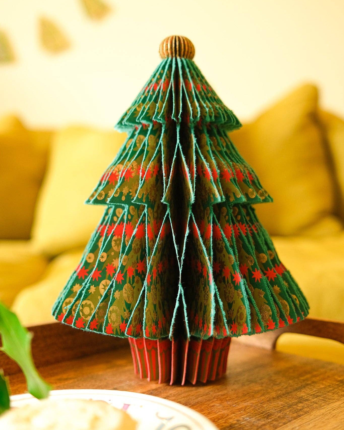 Fir Tree Honeycomb Paper Christmas Tree Decoration