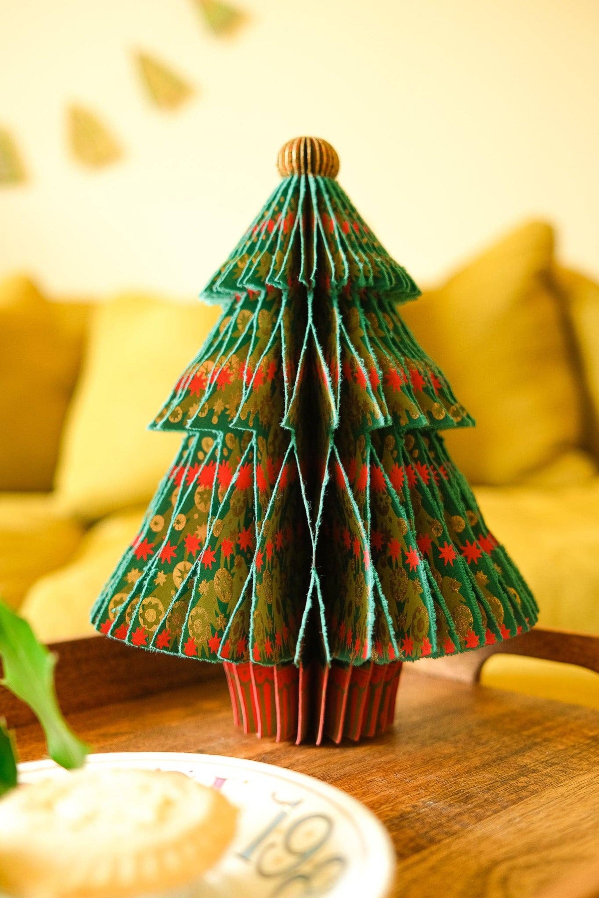 Fir Tree Honeycomb Paper Christmas Tree Decoration