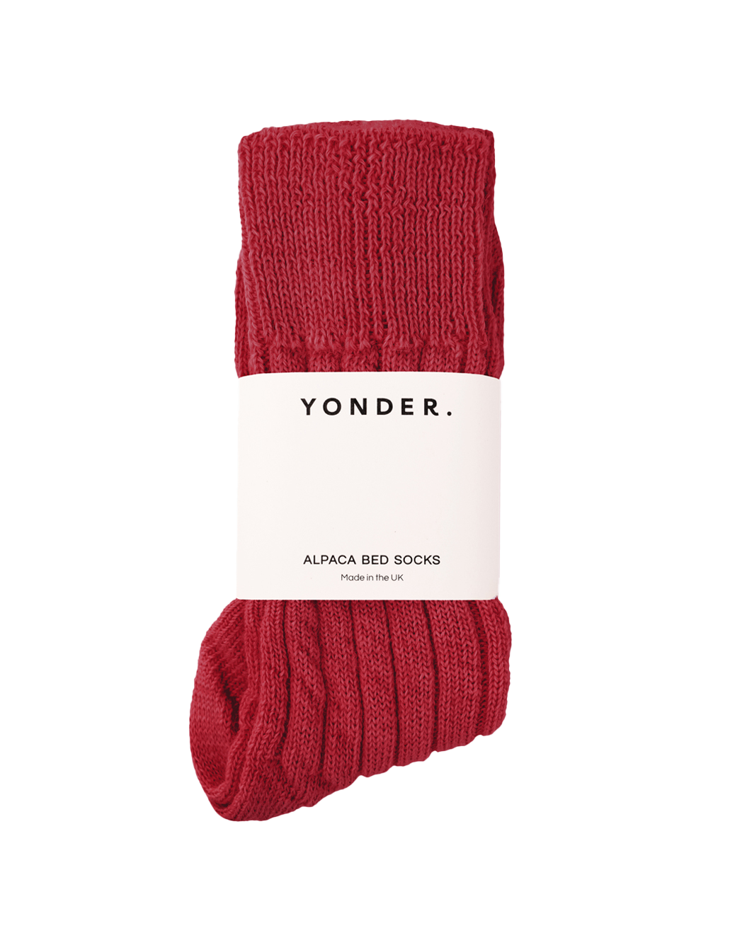Berry Red Alpaca Bed Socks