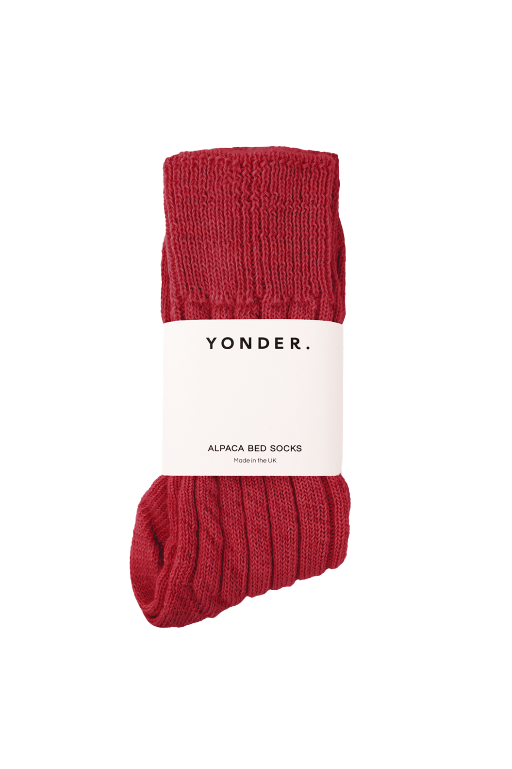 Berry Red Alpaca Bed Socks