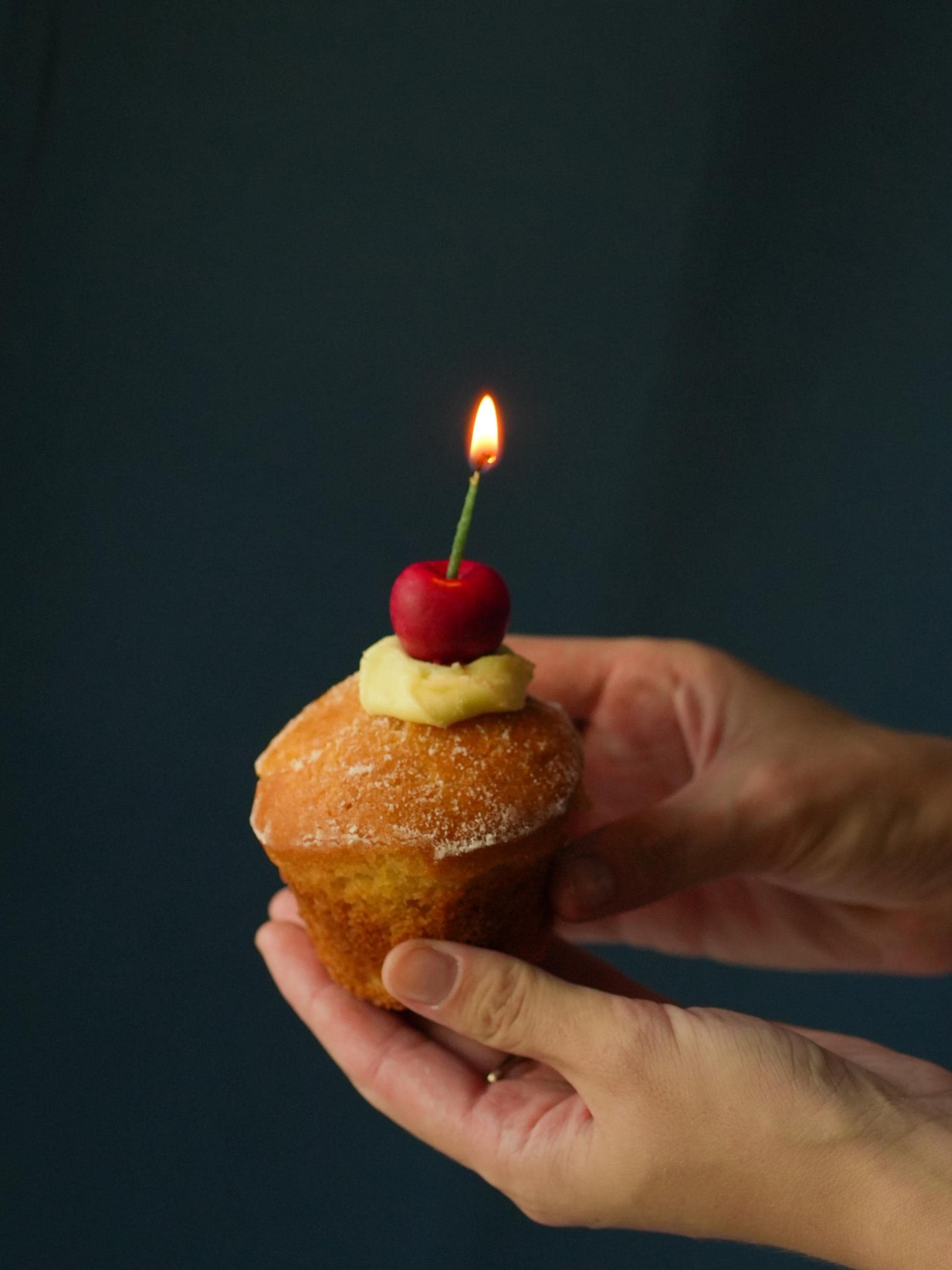 Handmade Cherry Cake Candles Set of Three
