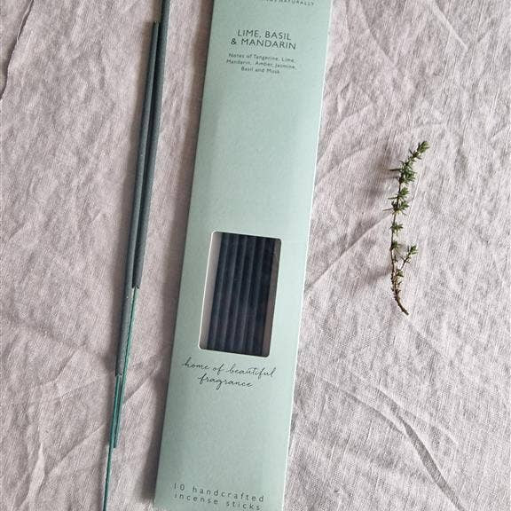 10 Lime, Basil & Mandarin Incense Sticks