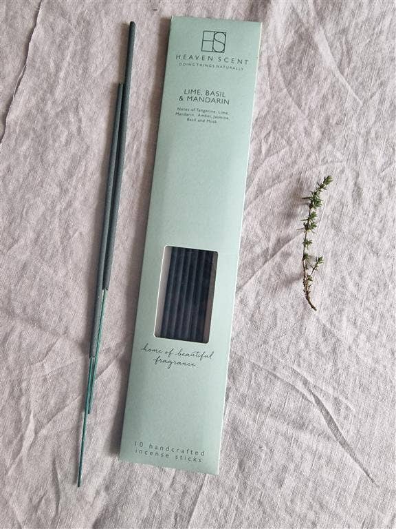 10 Lime, Basil & Mandarin Incense Sticks