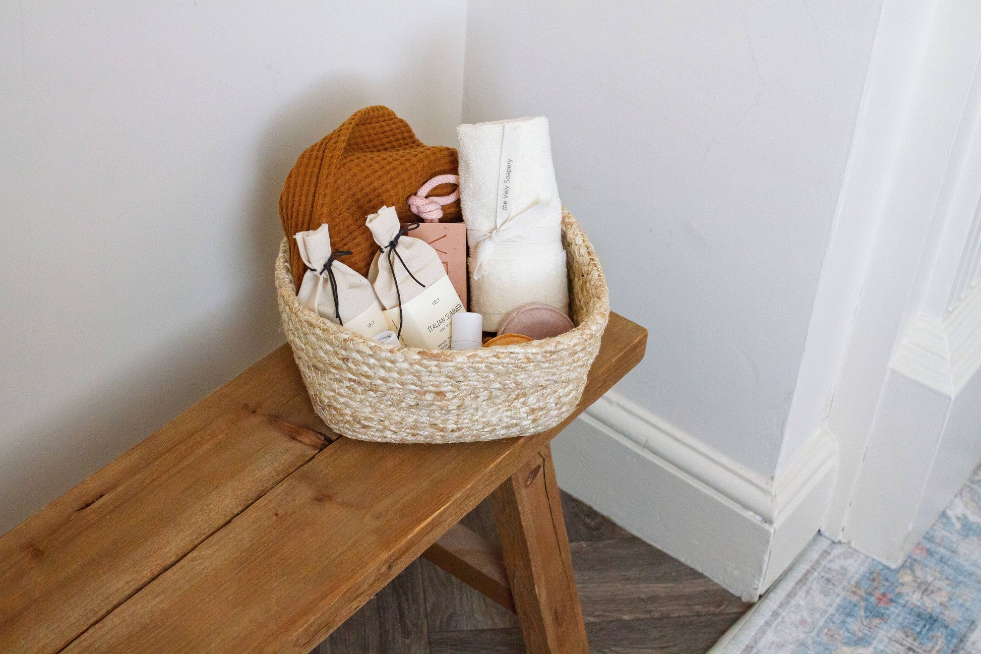 Natural Peppermint and Eucalyptus Soap on a Rope Early Morning
