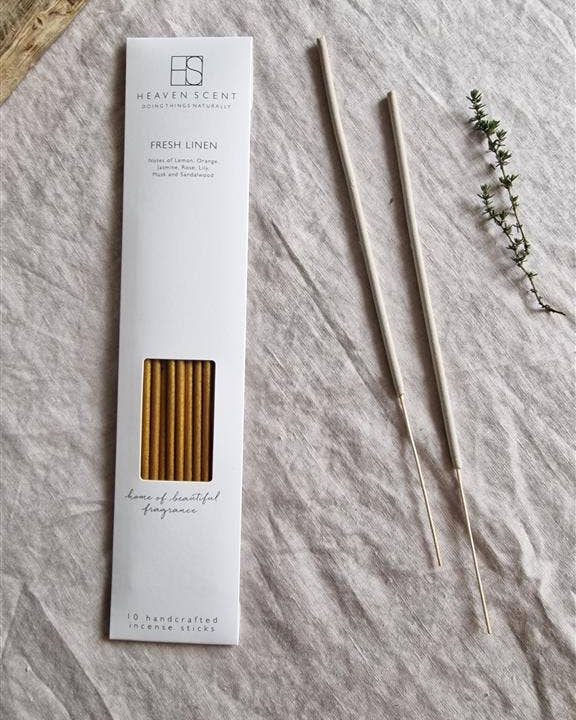 10 Fresh Linen Incense Sticks