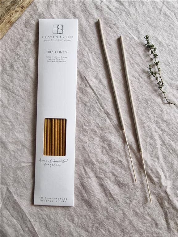 10 Fresh Linen Incense Sticks