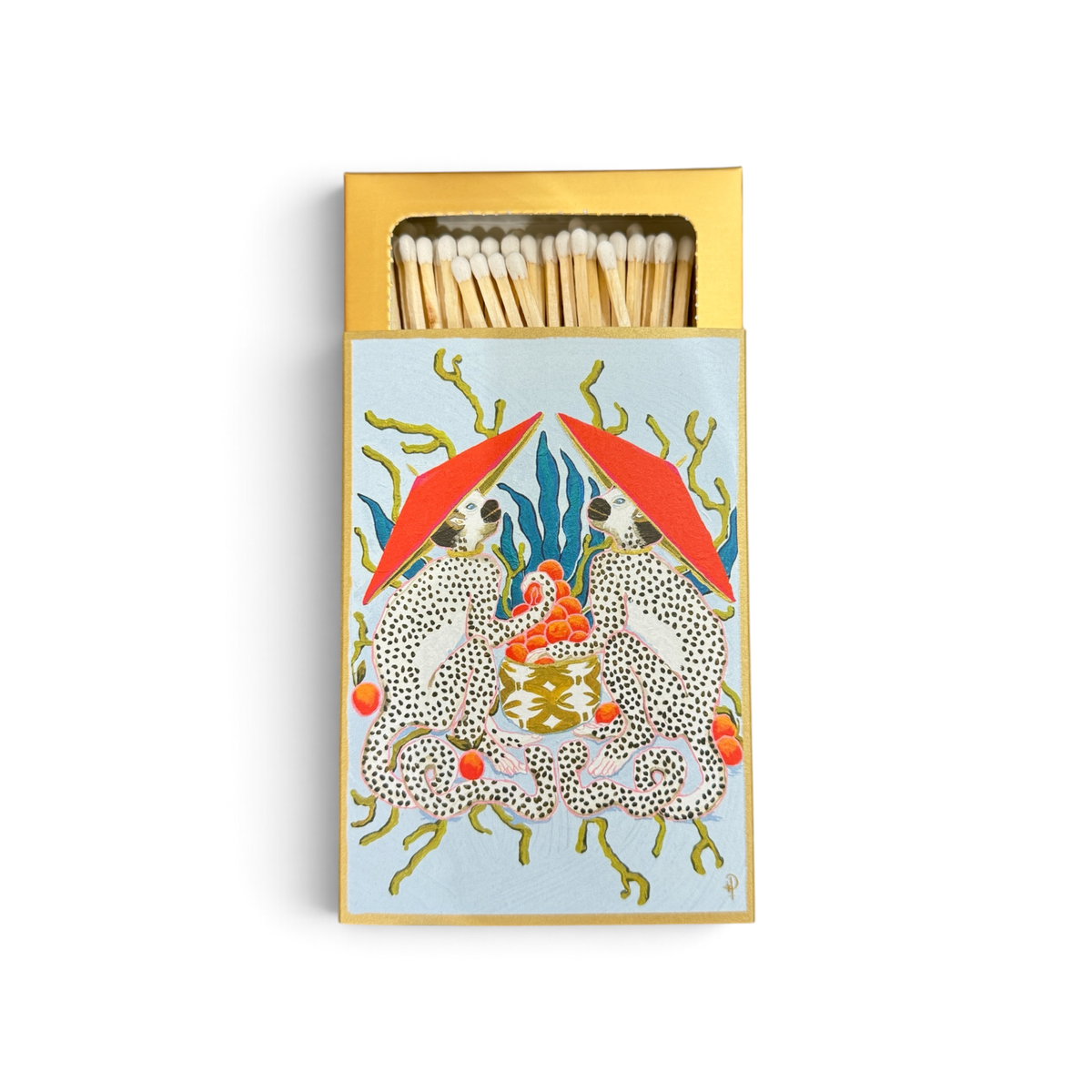 Two Monkeys Luxury Matchbox with 125 Extra Long Matches