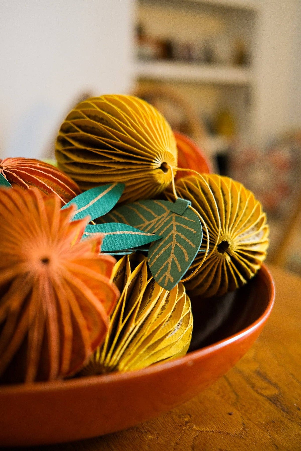 Lemon Honeycomb Paper Christmas Decoration