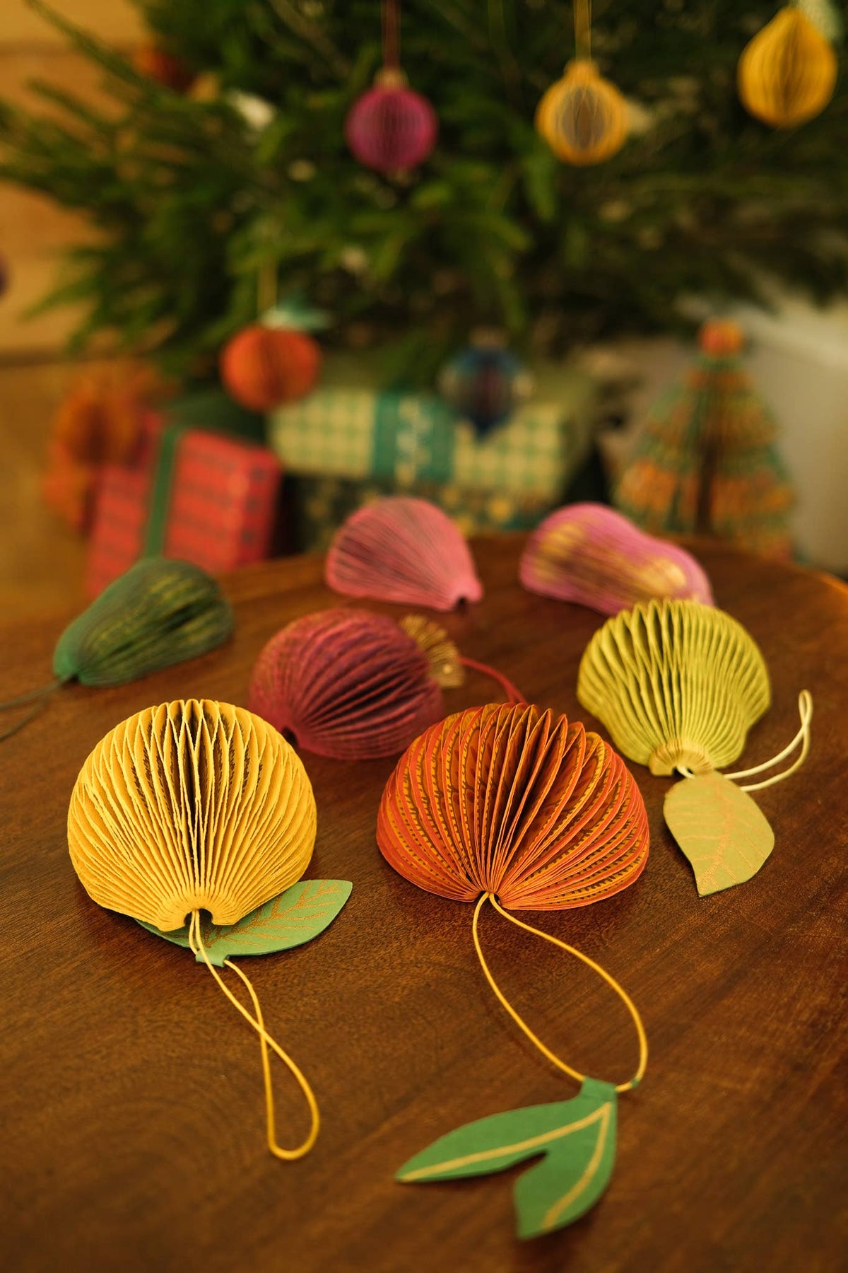 Lemon Honeycomb Paper Christmas Decoration