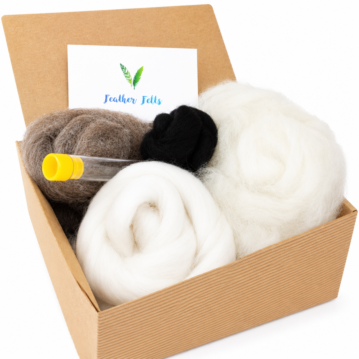 Grey Sheep Needle Felting Kit With Foam