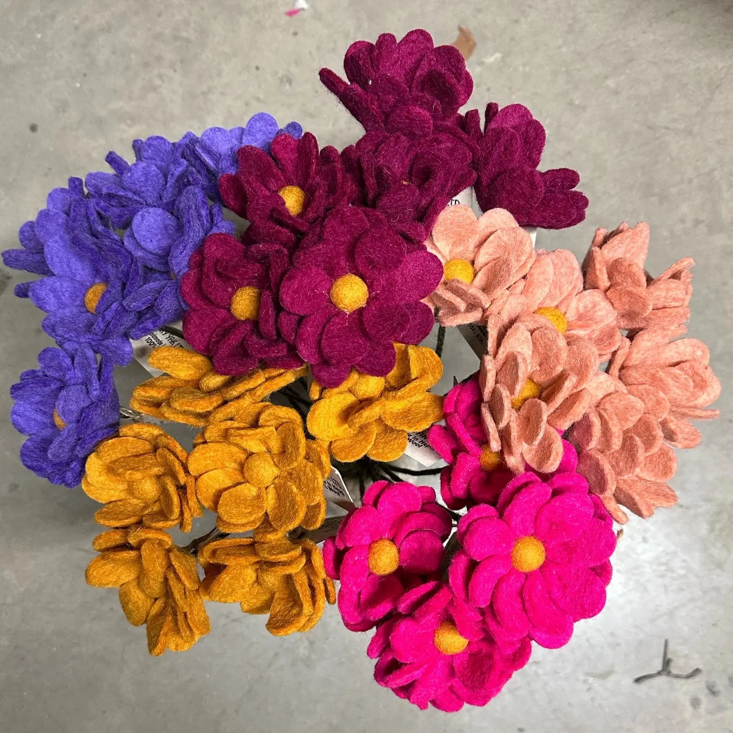 Felt Flower Decoration - All colours