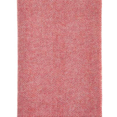 Herringbone Pure Wool Throw in Raspberry Ripple, Bronte by Moon