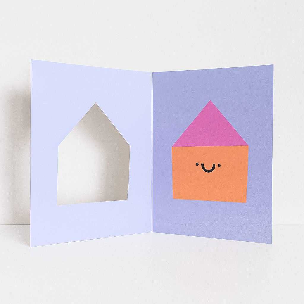New Home - Die Cut New Home  Card