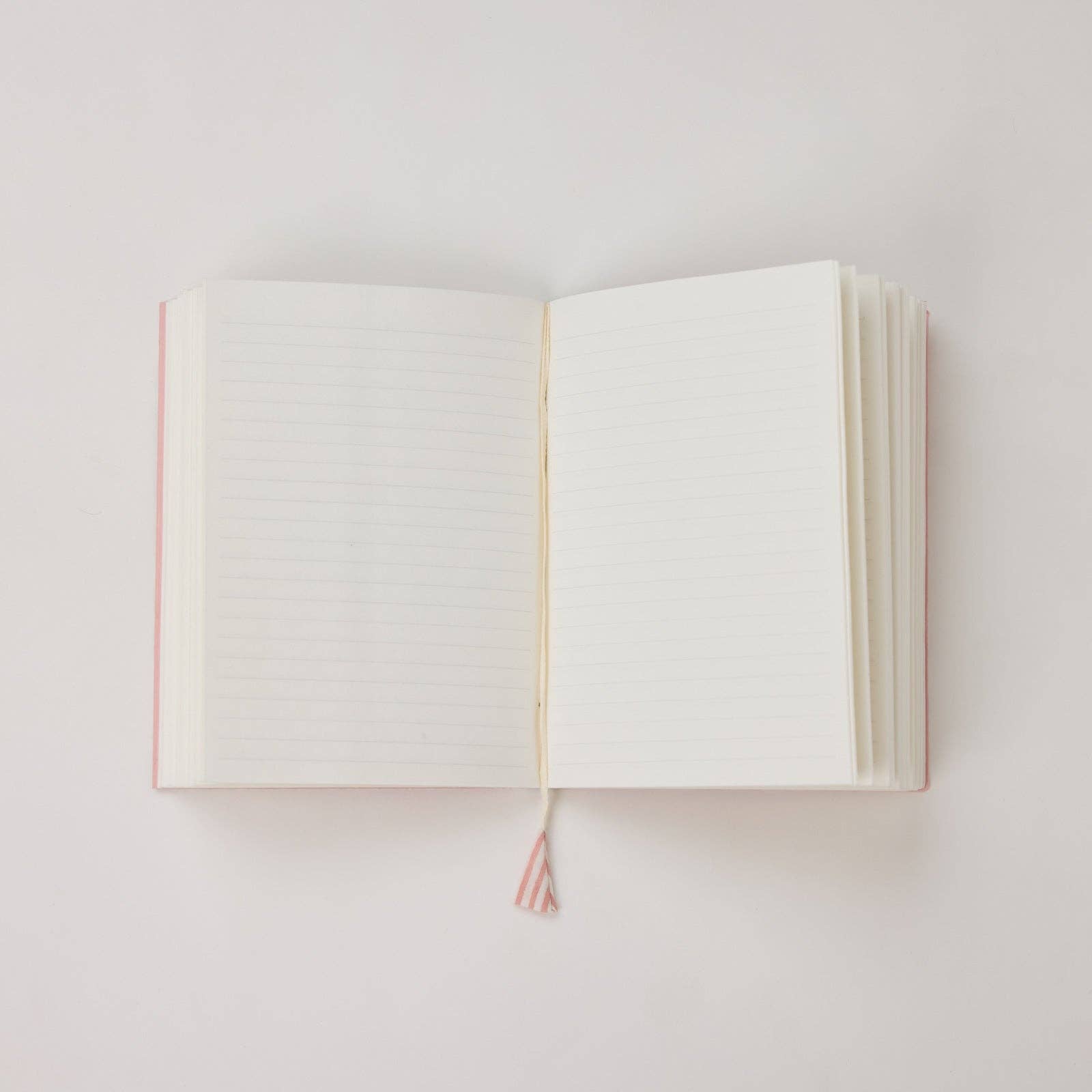Hand Block Printed Ruled Notebook A5 – Marigold Glitz Blush