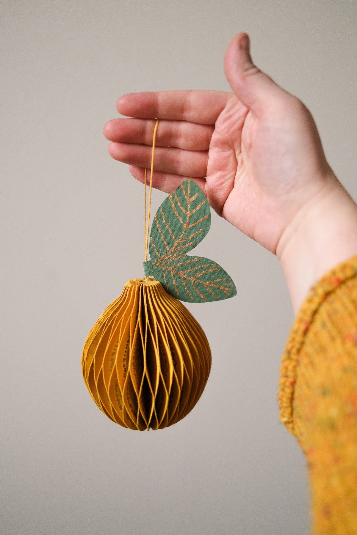 Lemon Honeycomb Paper Christmas Decoration