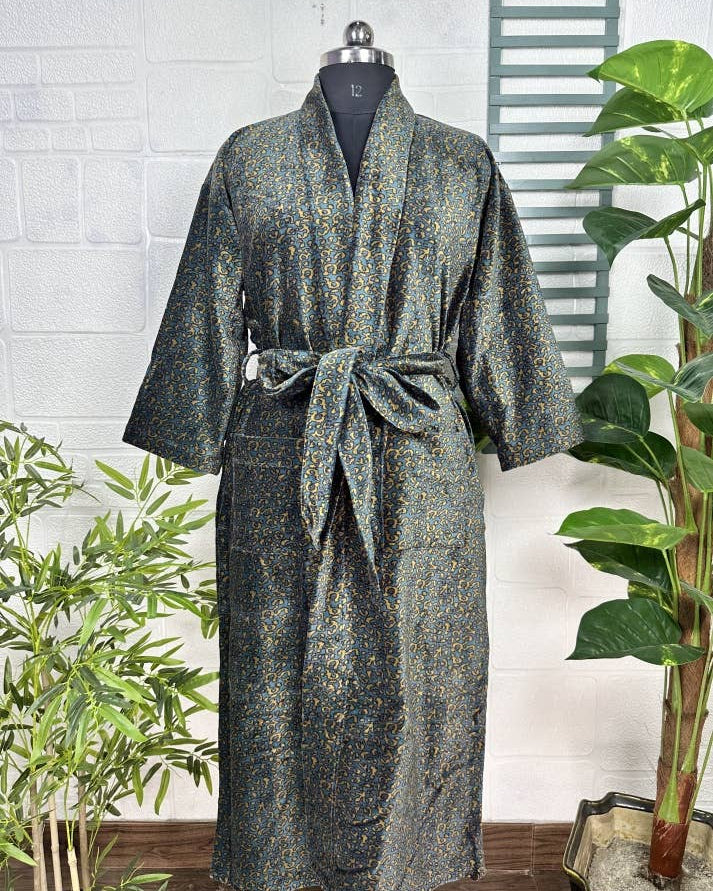 Luxury Velvet Robe With Silk Lining
