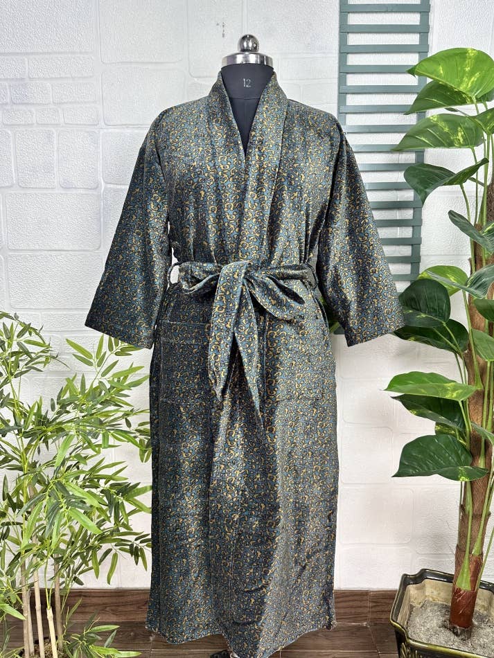 Luxury Velvet Robe With Silk Lining