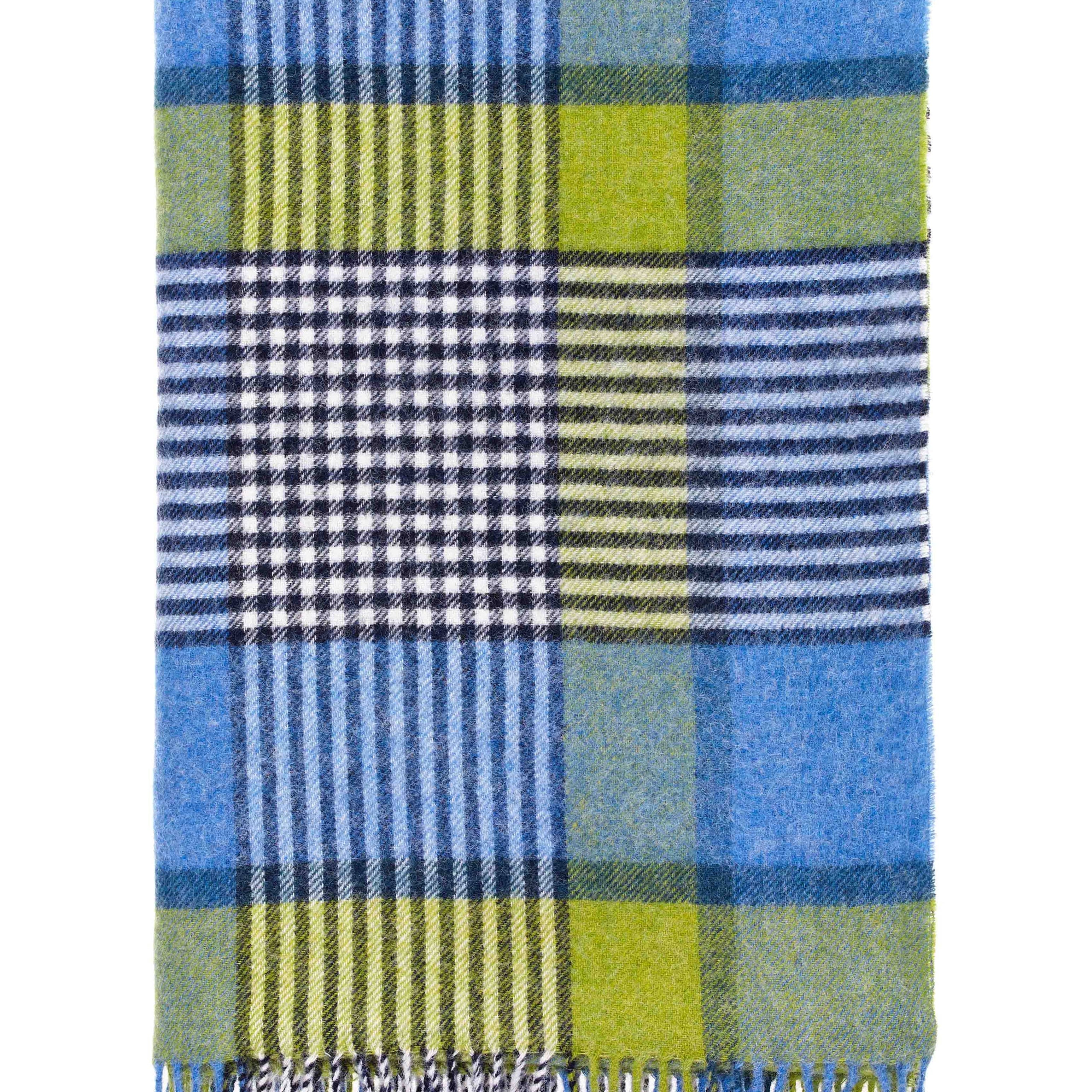 Thorpeness Wool Throw  in Sea by Bronte   Moon