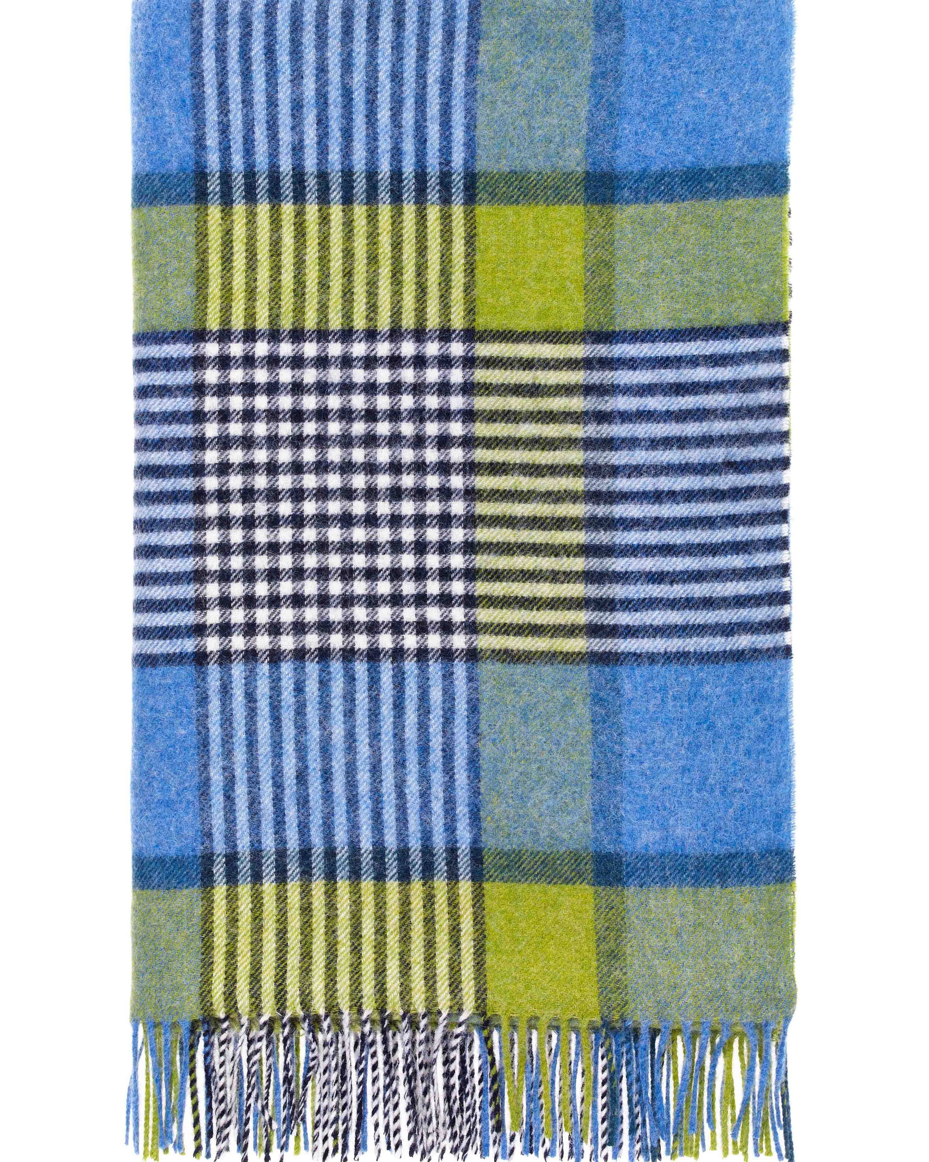 Thorpeness Wool Throw  in Sea by Bronte   Moon